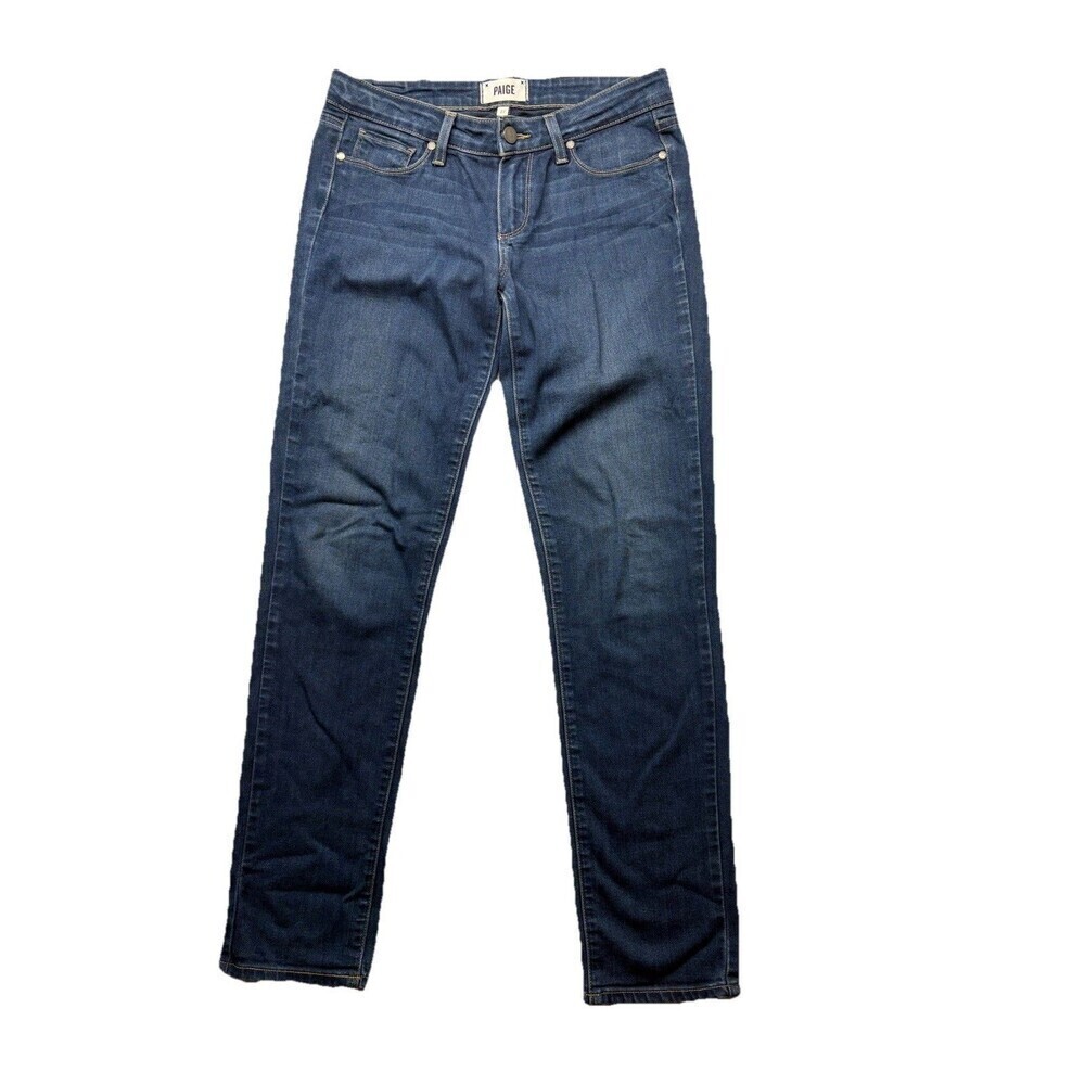 PAIGE Skyline Skinny Jeans Womens Size 27 Dark Wash Stretch Cotton Blend